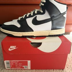 nike dunk high vintage black womens size 9.5 new