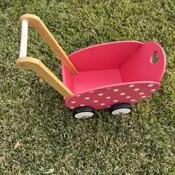Janod Wood Baby Toy Stroller/ Toddler Walker 