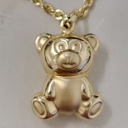 14K Gold Teddy Bear Set 