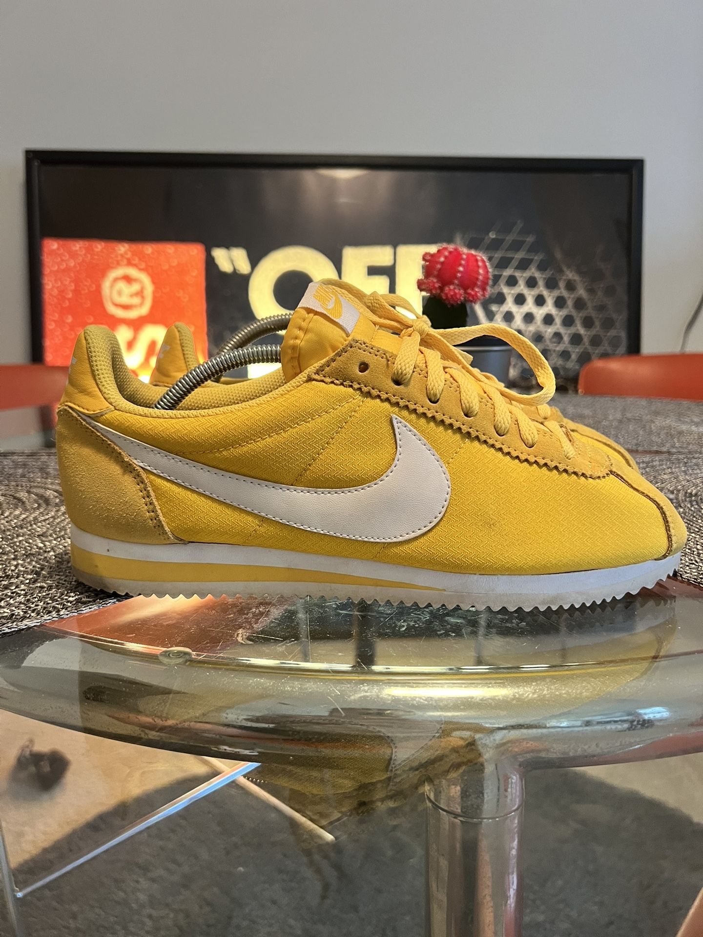 Nike Cortez OG Nylon Yellow Euro Release Supreme