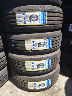 215/60/16 Goodyear, set of four tires installed and balanced, set de 4 llantas instaladas y balanceadas
