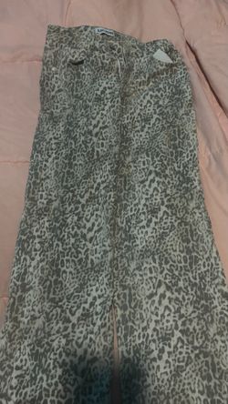 Disclosure Leopard Print Wide Leg Jeans - Size Small (5/27)