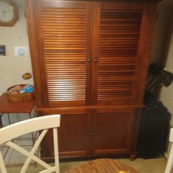 Wardrobe Armoire With Cabinets And Drawers. $300 Obo.