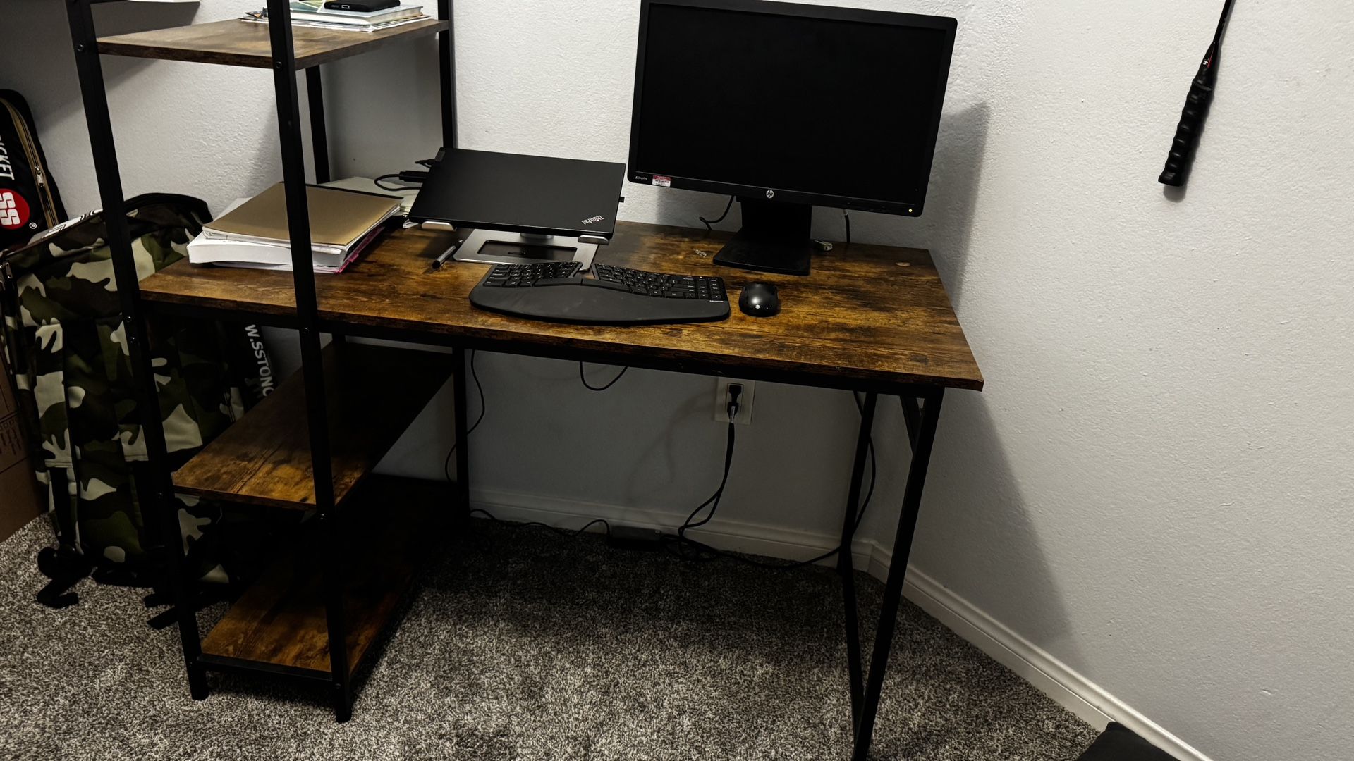 Study Table With Shelves