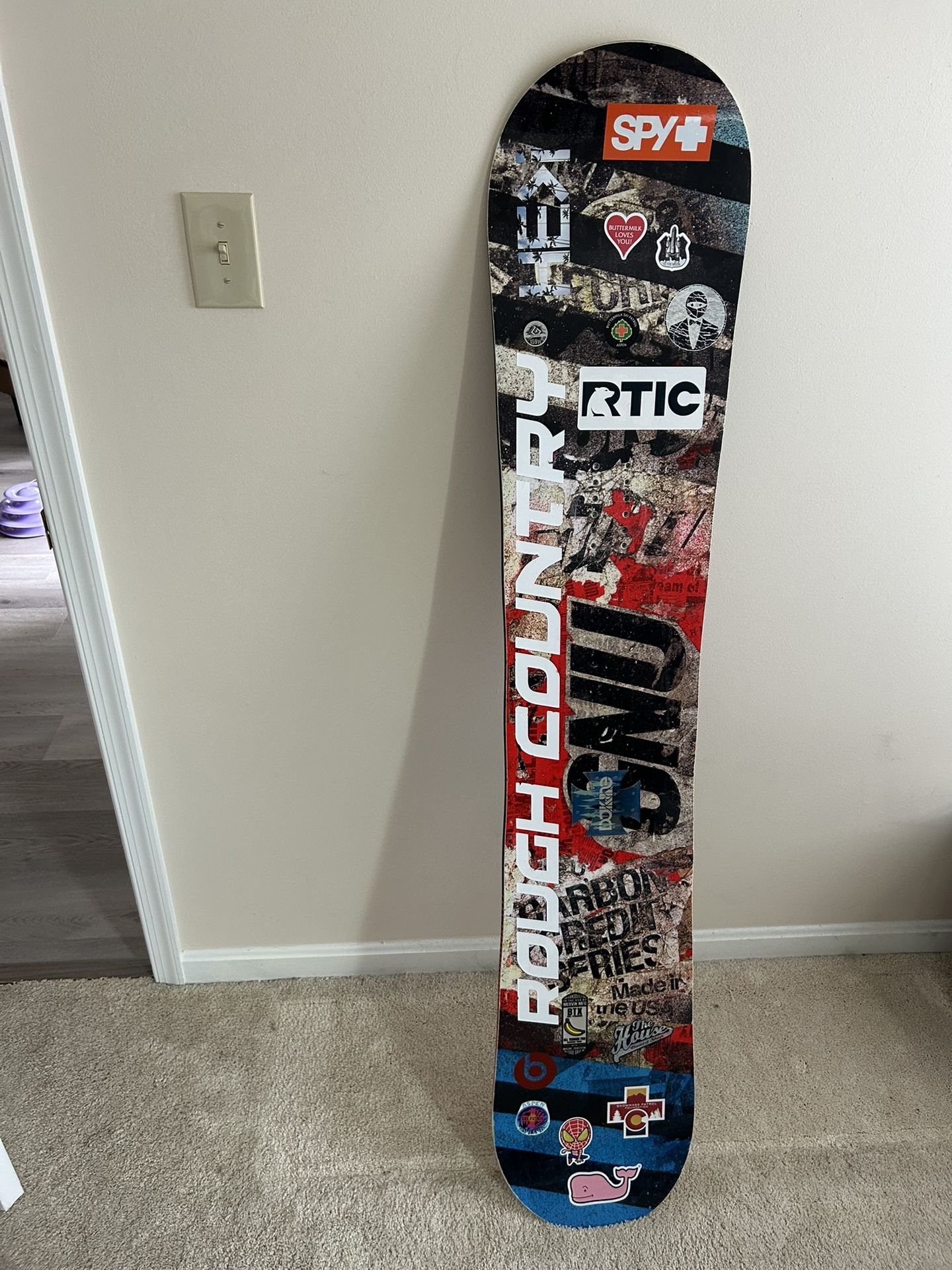 GNU Carbon Credit Snowboard W/Bindings, Boots, & Bag