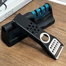 Knife Sharpener And Multi Slicing Tool Set, New
