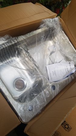 Brand new Glacier Bay stainless steel kitchen sink