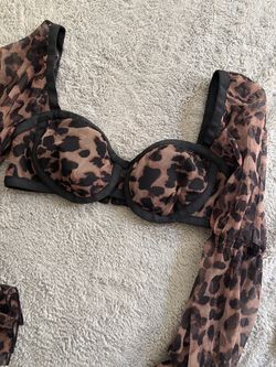 Leopard top in XS