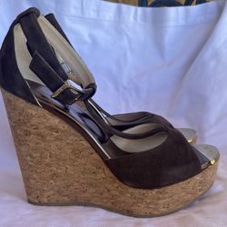 Jimmy Choo “PELA” Cork Wedge Sandal NIB SZ 40(9.5)