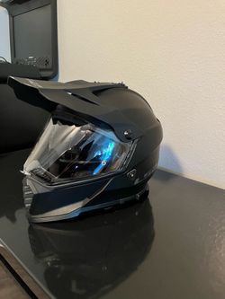 XL LS2 Dual Sport / Adventure Motorcycle Helmet – Matte Black – Like New