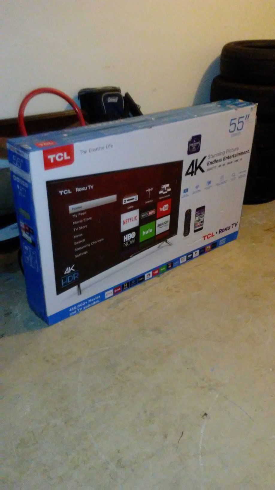 *New 55" In. TCL Roku Smart TV*