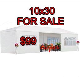 10x30 Tent Wedding party tent outdoor canopy tent with side walls white. PRICE FIRM