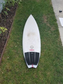 5'7 White Carbon Rob Machado Surfboard