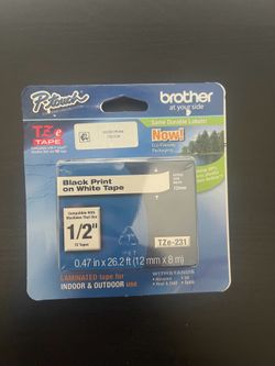 Brother Printing label