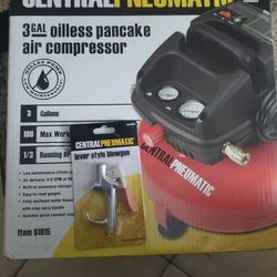 Oil less 3 Gallon Compressor Brand New!!!!!