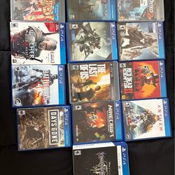 Selling a bundle of PS3 and PS4 games. All are in good condition and tested/working.