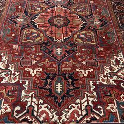 1920 Antique Heriz Rug 9x12