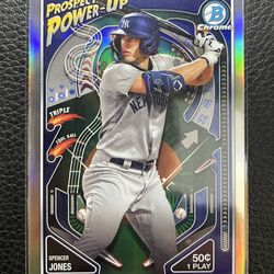 2024 Spencer Jones Bowman Chrome Prospect Power-Up #PP-9