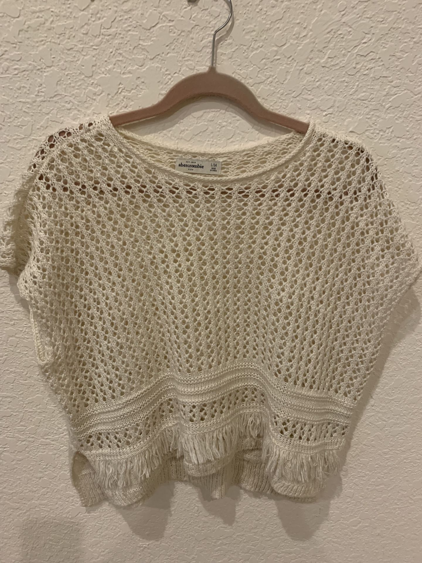 Abercrombie Kids Poncho Girl's Large (14)
