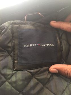 Leather Tommy Hilfiger coat