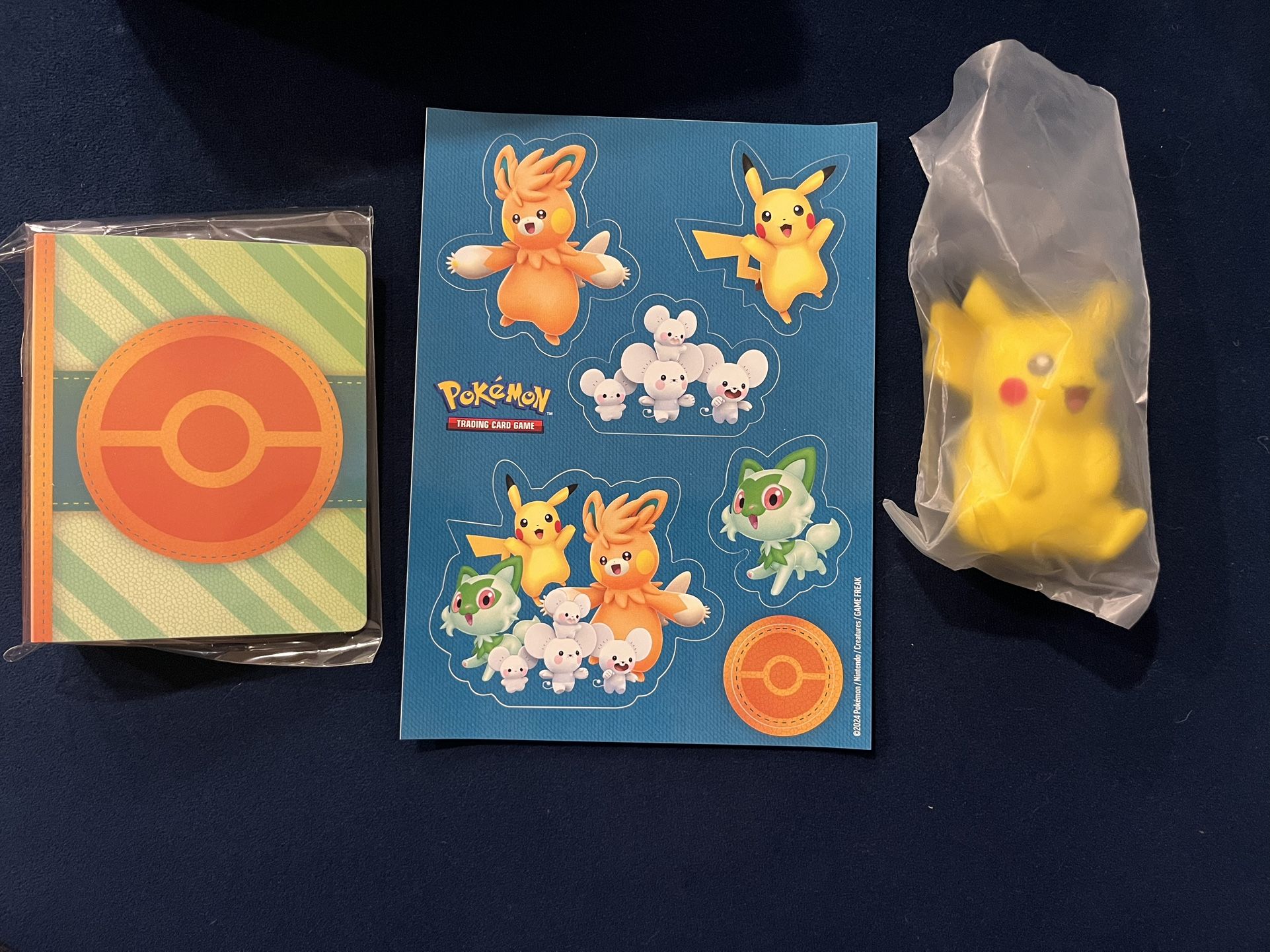 Paldea Adventure Chest Pikachu, Sticker Sheet And Mini Portfolio