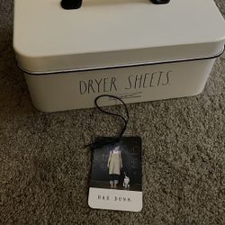Rae Dunn Metal Dryer Sheet Box