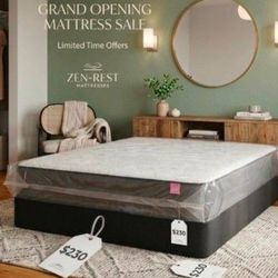 New KING SIZE MATTRESS WITH BOX SPRING SET COLCHONES NUEVOS KING SIZE 