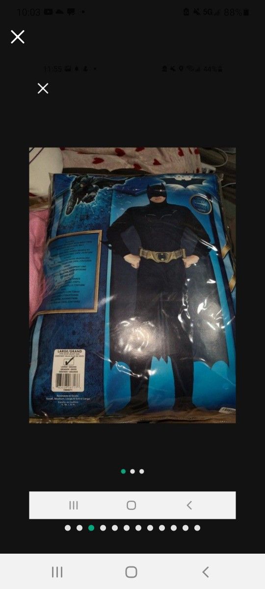 Batman Adult New For 30 Size L