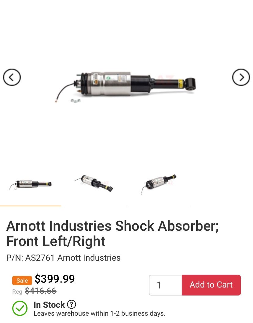 Arnott Air Shock