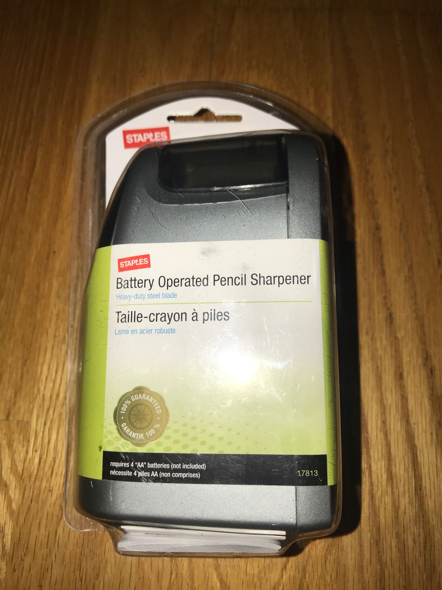 Battery operated pencil sharpener. Brand new