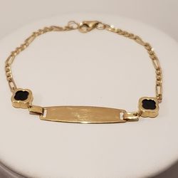 10kt Gold ID Bracelet