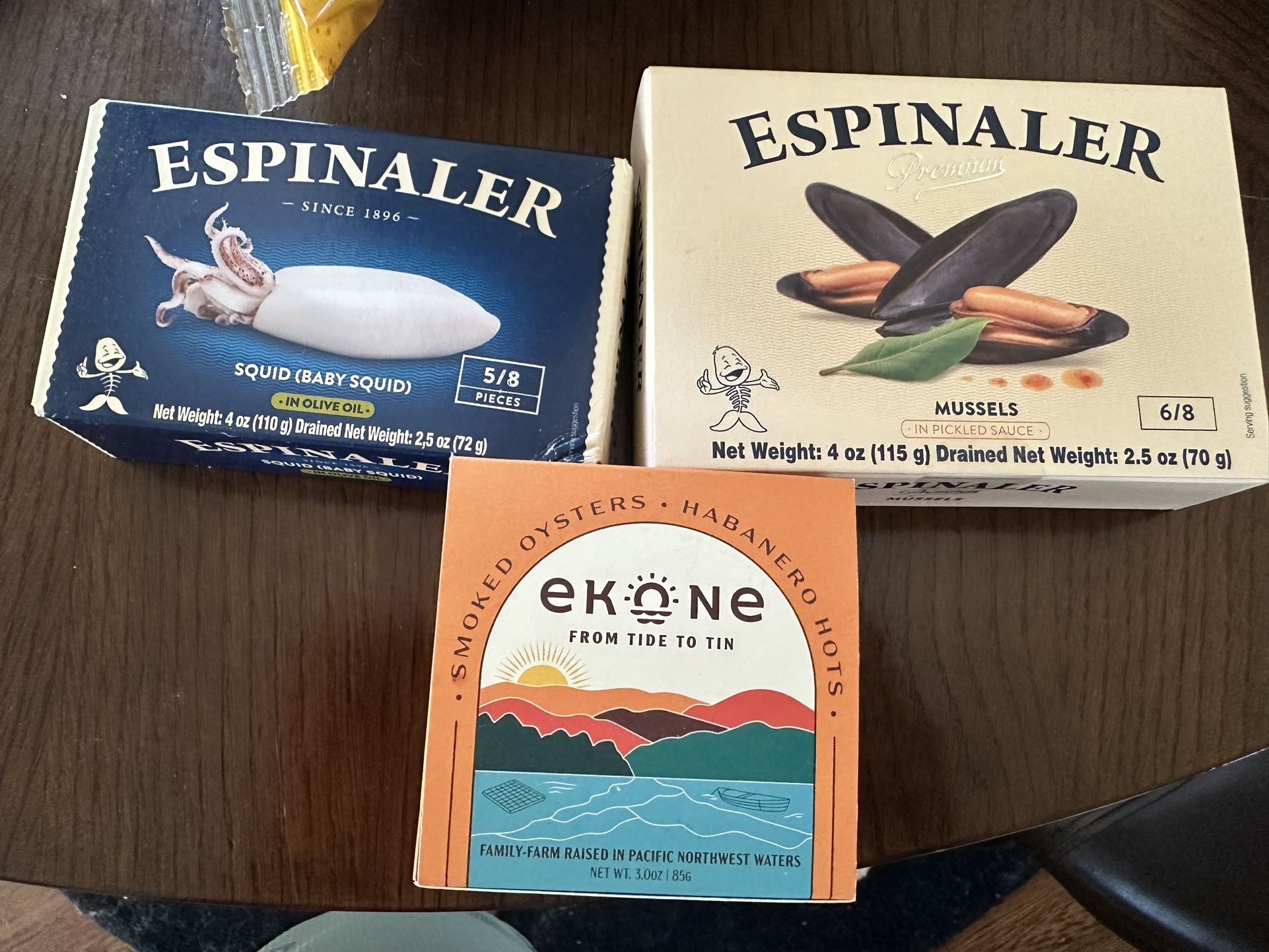 Various Tinned Seafood