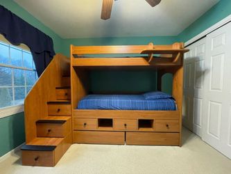 Bunk beds with tons of built in storage