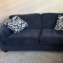 Love Couch and Regular 2 Pillow Couch