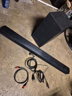Samsung sound bar with wireless subwoofer