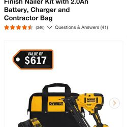 DeWalt 15-Gauge Finish Nailer Kit