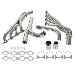 Stainless Header & Y-Pipe Kit For 2014–2017 Chevy Silverado GMC Sierra 1500 6.2L