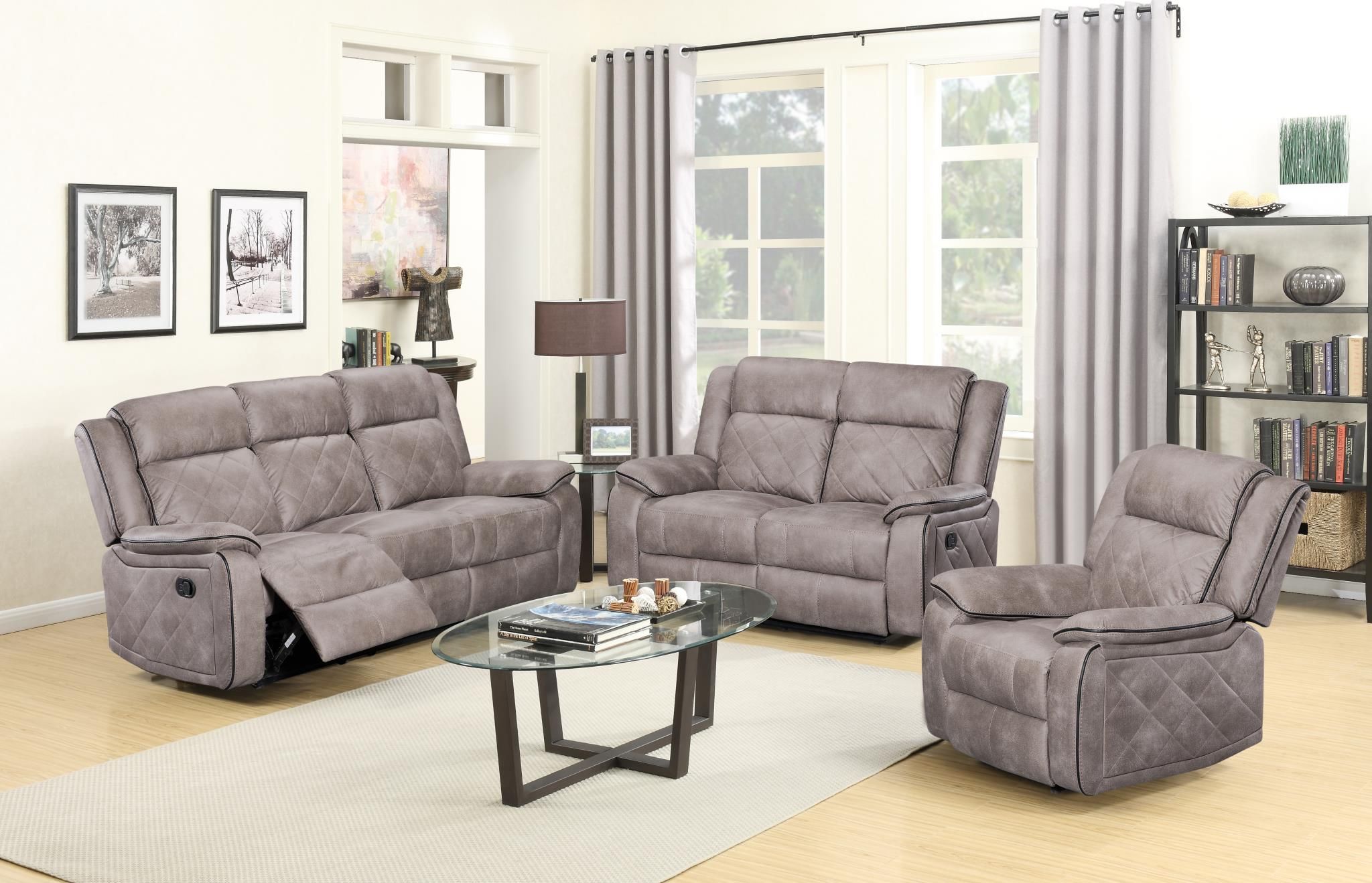 🔥 Recliner Sofa & Loveseat 🔥 Come 2 Pieces And All Come In Box 📦 - Free Delivery 🚚 To Reasonable Distance