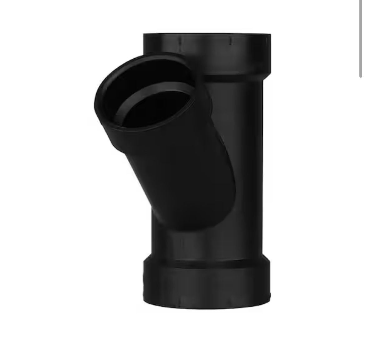 Charlotte Pipe 3 in. x 1-1/2 in. ABS DWV All Hub Wye @C5-11
