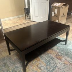 Wood Coffee Table Retractable Desk Table