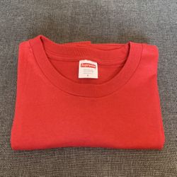 Supreme PRE-Shrunk Red T-Shirt 100% Cotton Made In the USA 🇺🇸 