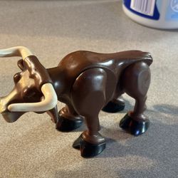 1980 Fisher Price Longhorn Bull Animal Figure