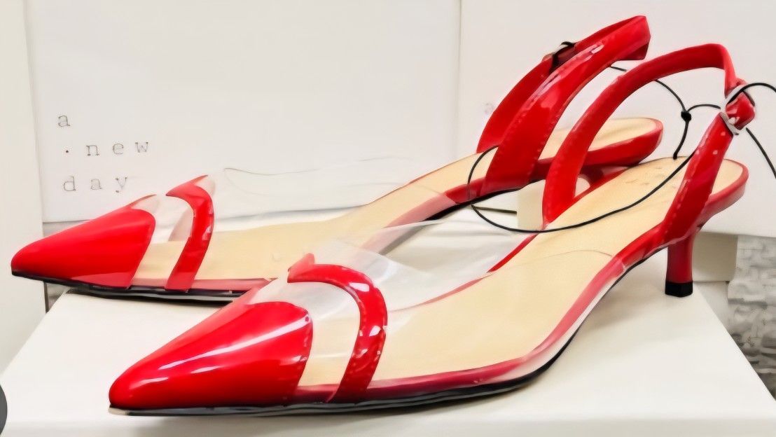 Women's Eleanor Heart Slingback Heels - A New Dayâ„¢ Red