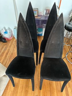 Black Velvet Chairs