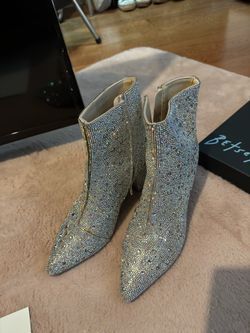 Betsy Johnson Rhinestone Boots