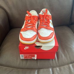 Nike Dunk orange Gold Women’s Size 9.5