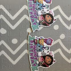 Gabby Dollhouse Cake Toppers