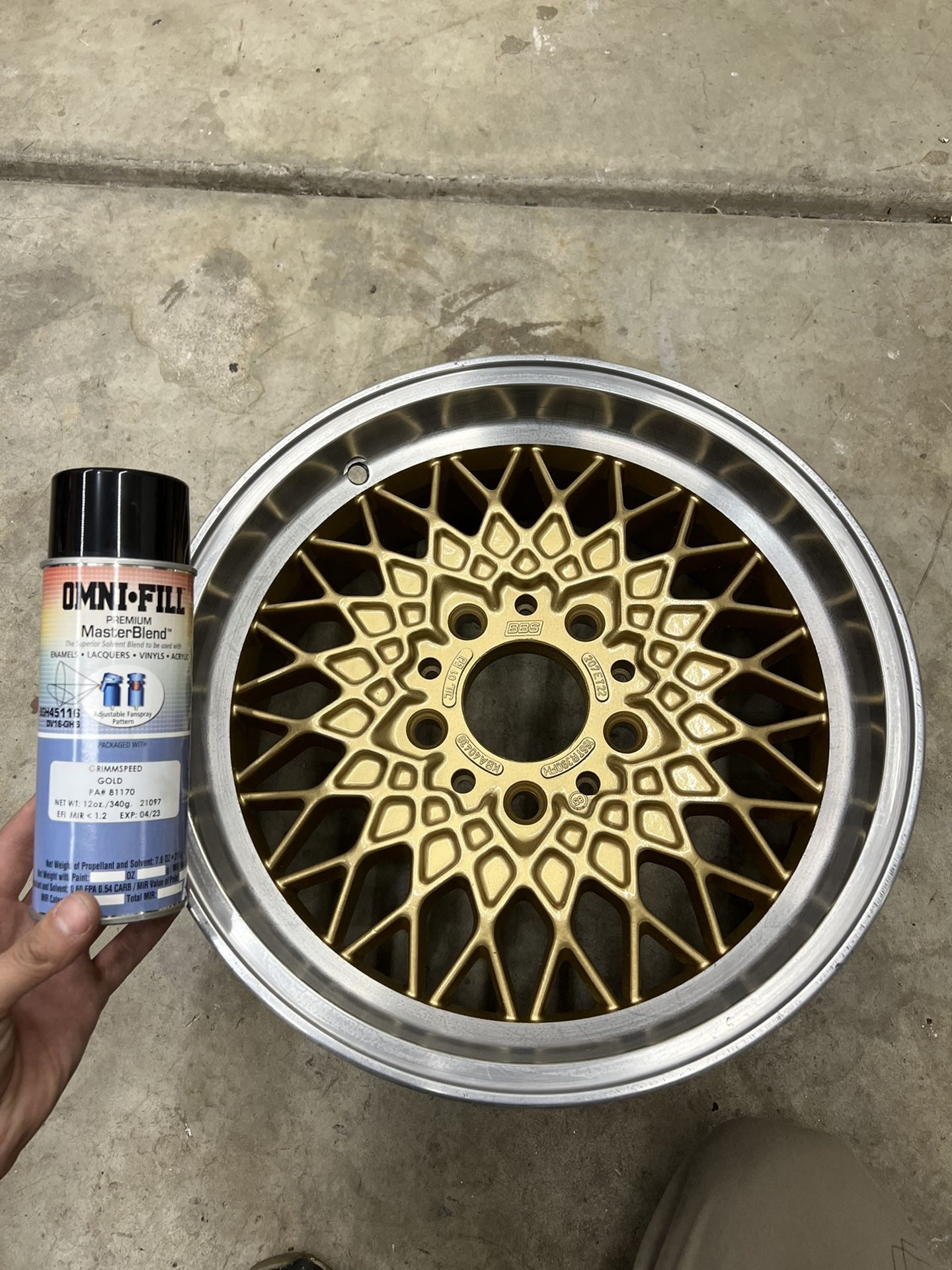 BBS Gold Paint.