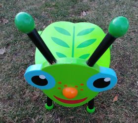 Cute Bug Wooden Step Stool