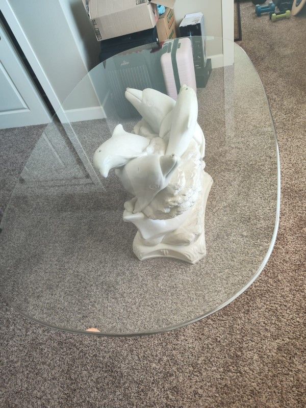 Dolphin Glass Table
